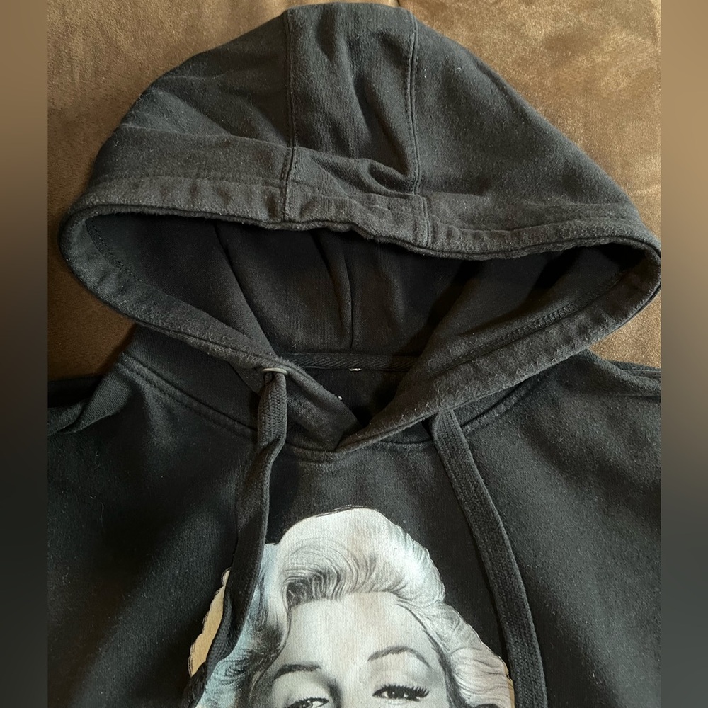 Marilyn Monroe Graphic Print Hooded Sweater Size XL - Picture 3 of 10